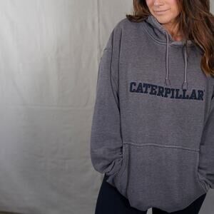 Vintage Caterpillar Faded Workwear Hoodie